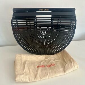 CULT GAIA Small Ark Acrylic Clutch Black